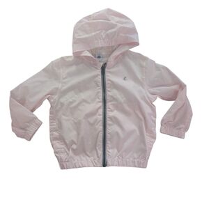 Pink Striped Hooded Jacket